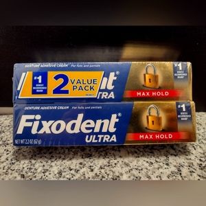 Fixodent Ultra Max Hold Denture Adhesive (Pack of 2). 4.4 oz Total. NEW & SEALED